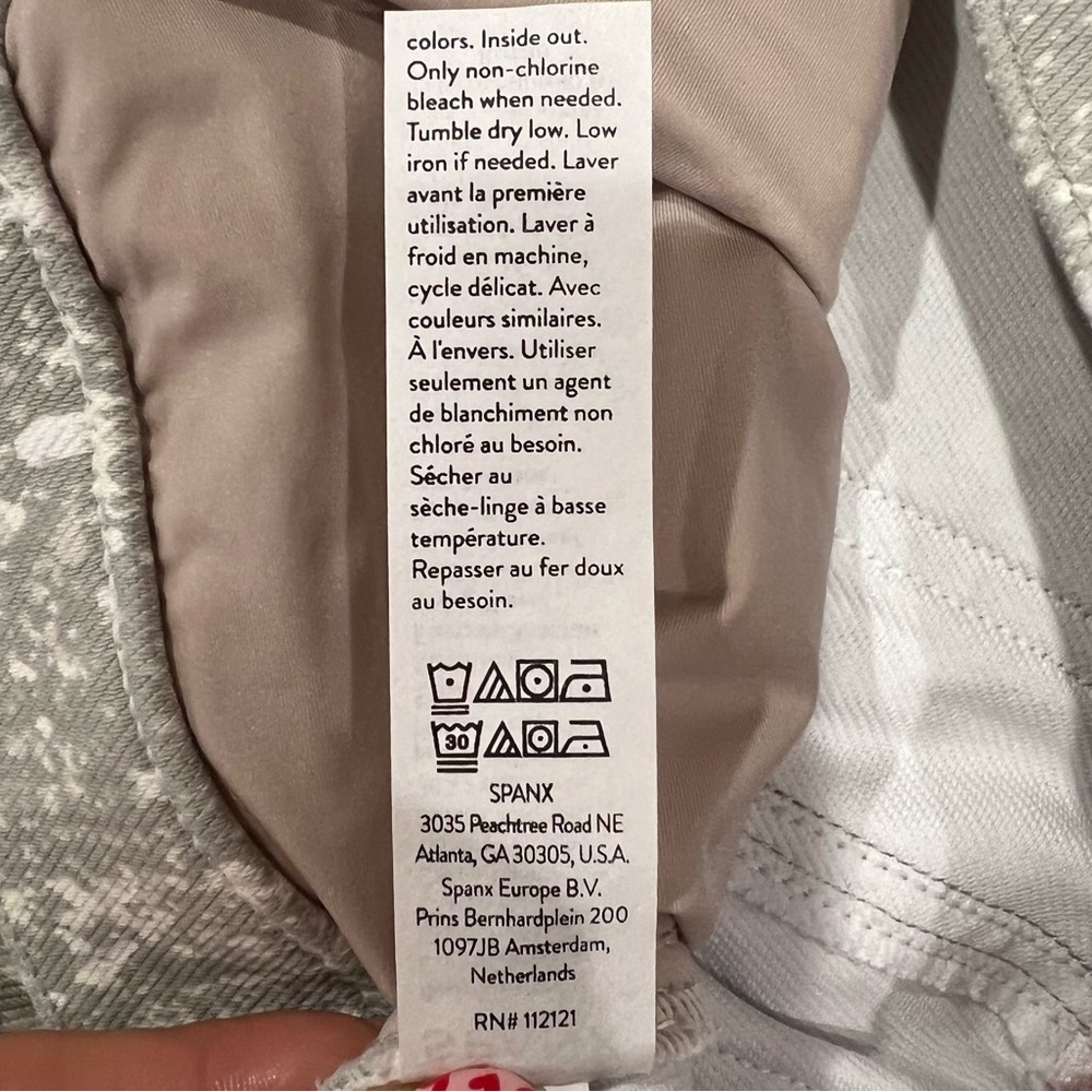SPANX Ankle Jean-ish Leggings Speckled Grey Skinny Slimming - Picture 10 of 10